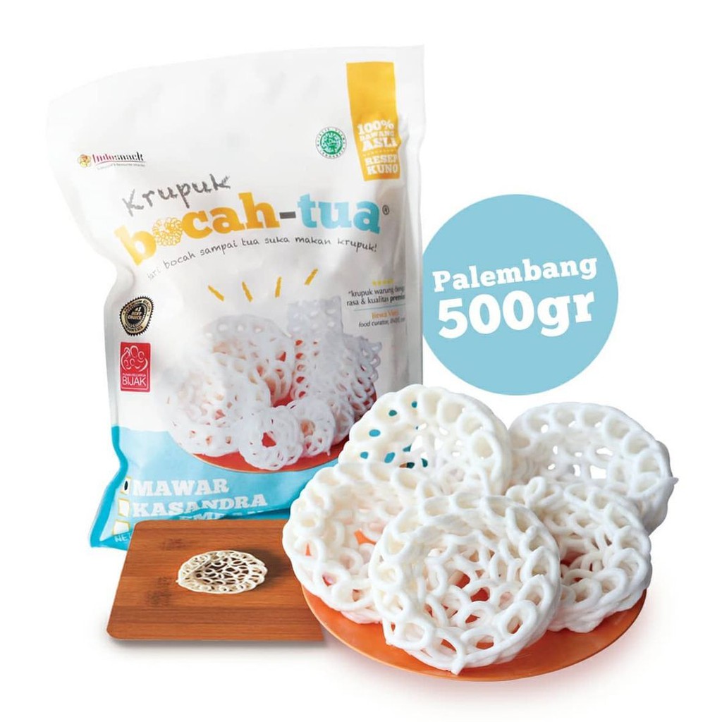 Krupuk Bocah Tua 500gr / Kerupuk Sehat Bahan Alami Gluten Free