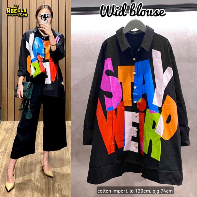 Wild Tunik Bahan Katun Import - Tunik Wanita Ukuran XXL LD 122 - Tunik Muslim  - Fahion Wanita - Mod