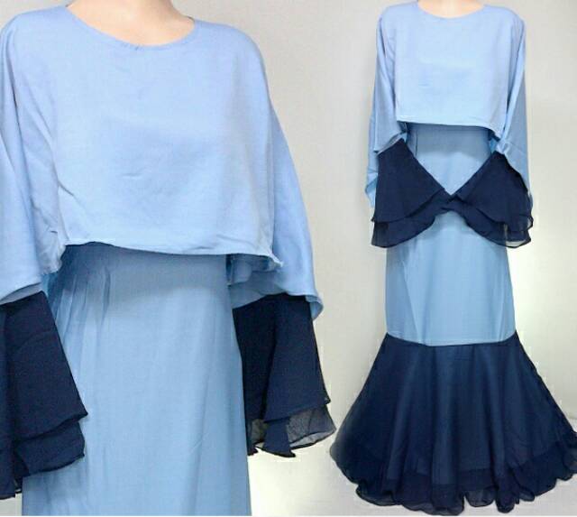 INDAH GAMIS PARTY MAXI rok mermaid baloteli kombi ceruty LD.103 P.140. Fit XL MELIS MELLIS duyung