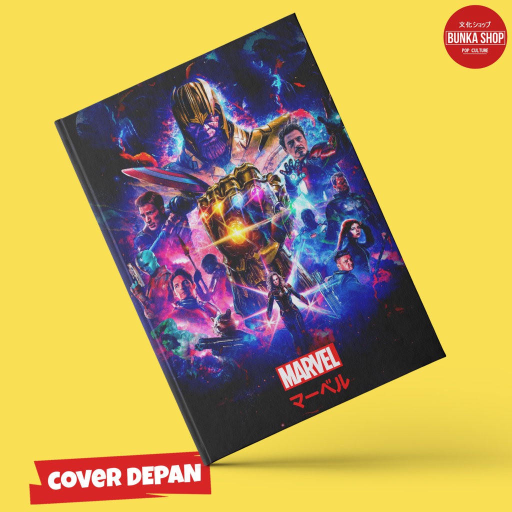 

Note Book Hardcover Film Marvel Avengers End Game B Ukuran A5 Buku Tulis Catatan Murah Jurnal Agenda Planner Notebook Gift Couple