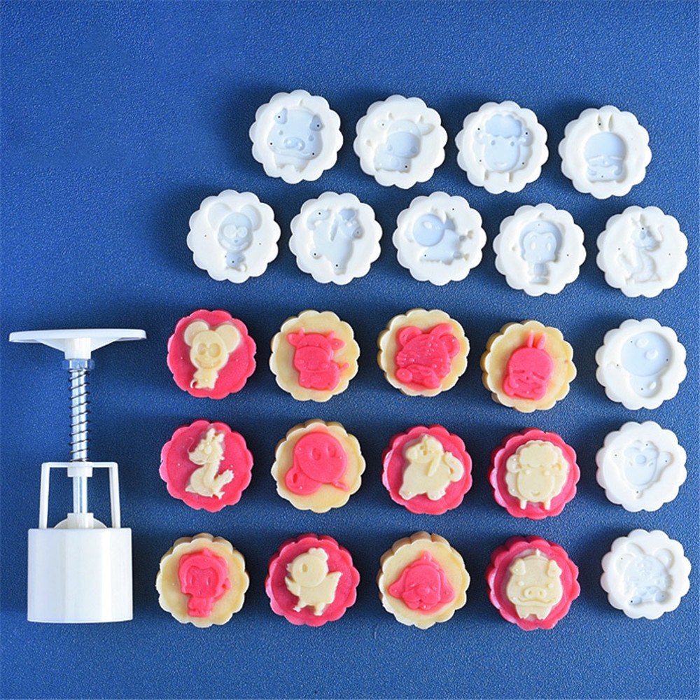 Cetakan Kue Bulan Model Tekan Tangan Gaya China Untuk Festival