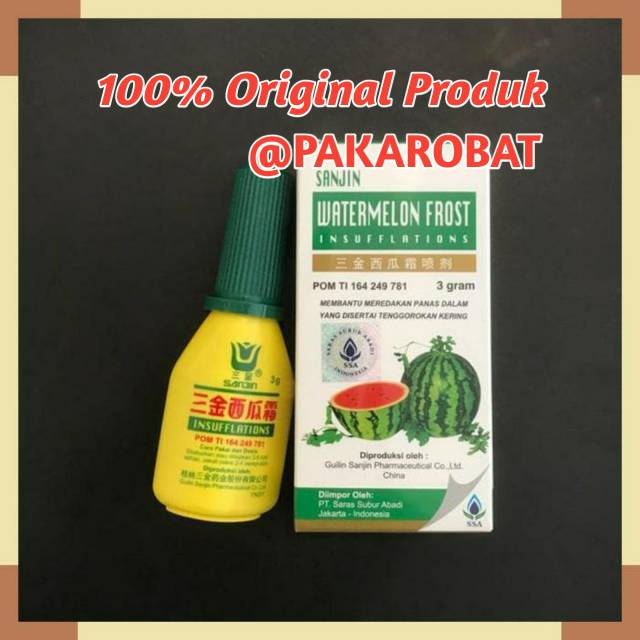 Sanjin Watermelon Frost (Semprot) - Obat Sariawan & Sakit Tenggorokan