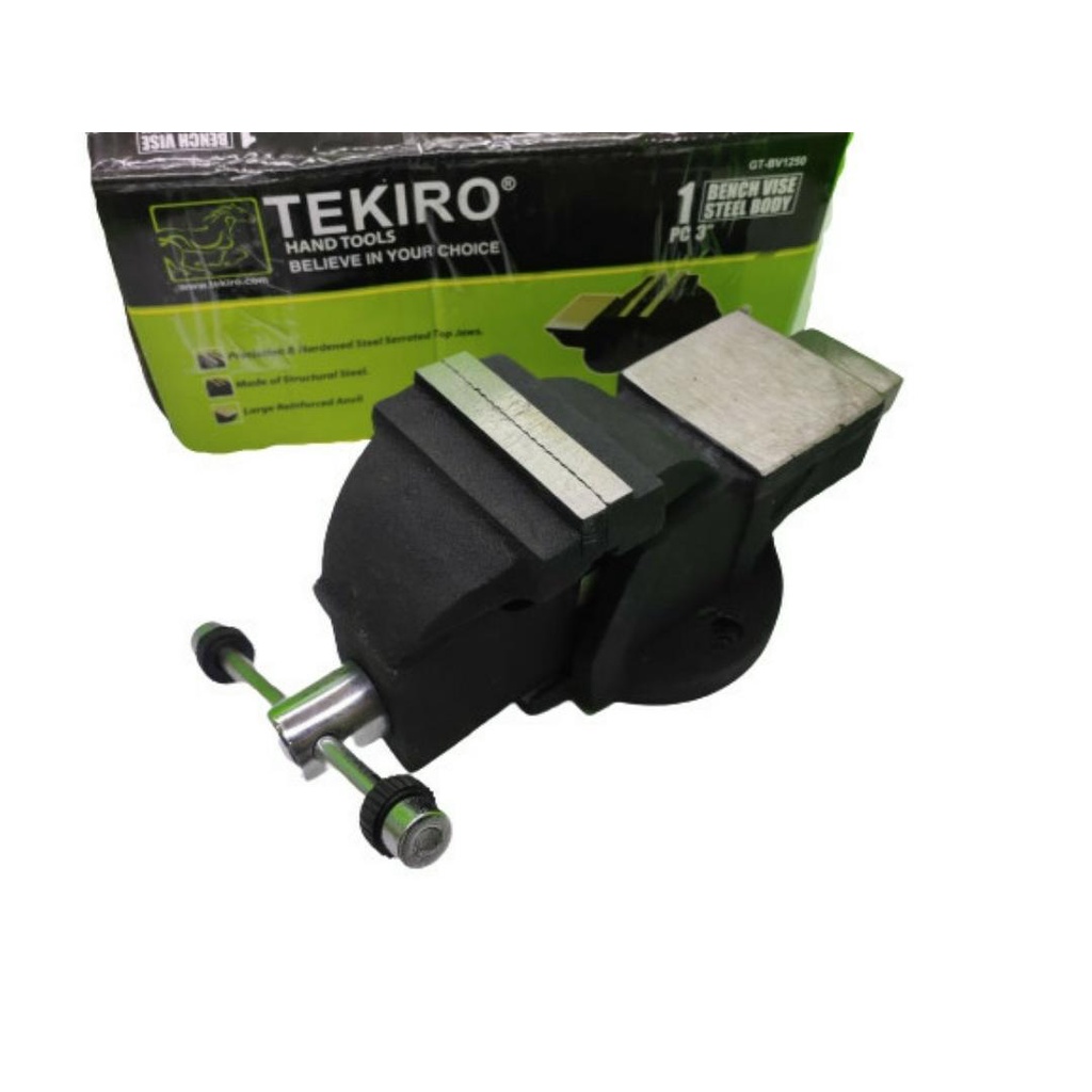Klem TEKIRO 3" Inch Bais Catok Meja Ragum Clamp Vise Bench Table Vice.bie082