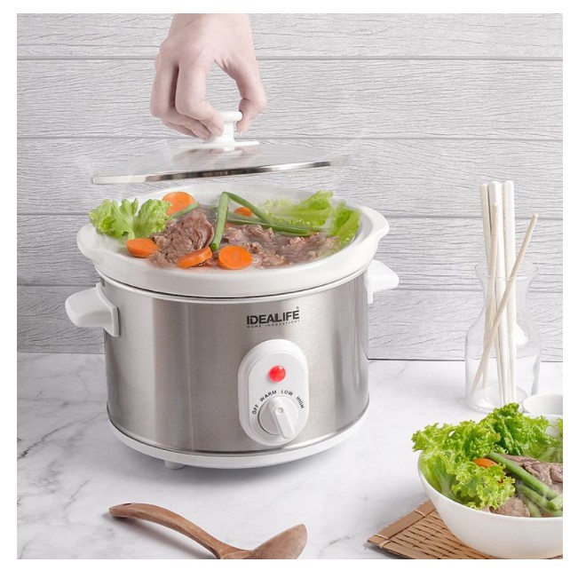 Slow Cooker 2.5 Liter IL-325 Tungku Elektrik IDEALIFE