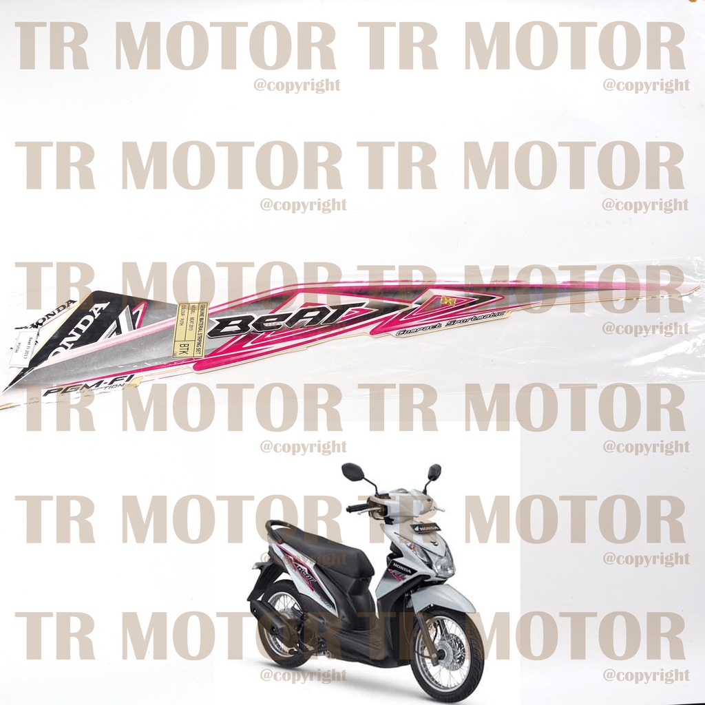 Stiker Motor Beat Fi 2013 Sticker Striping Full Body Motor