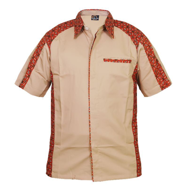 Baju kerja perempuan/baju kantor custom bordir/seragam karyawan kombinasi batik/kemeja wanita batik