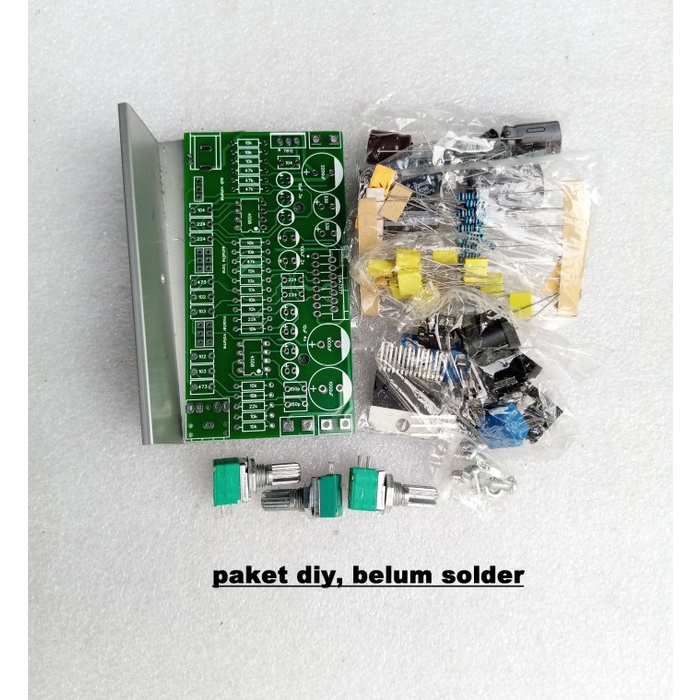 DIY 2.1 TDA7377 Power Amplifier 2x 15W Plus 2x 4558 Filter Subwoofer