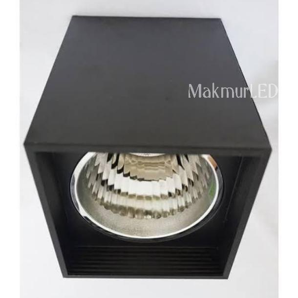 Mantap Kap Lampu Downlight Outbow 4 Inch E27 Kotak - Putih Limited