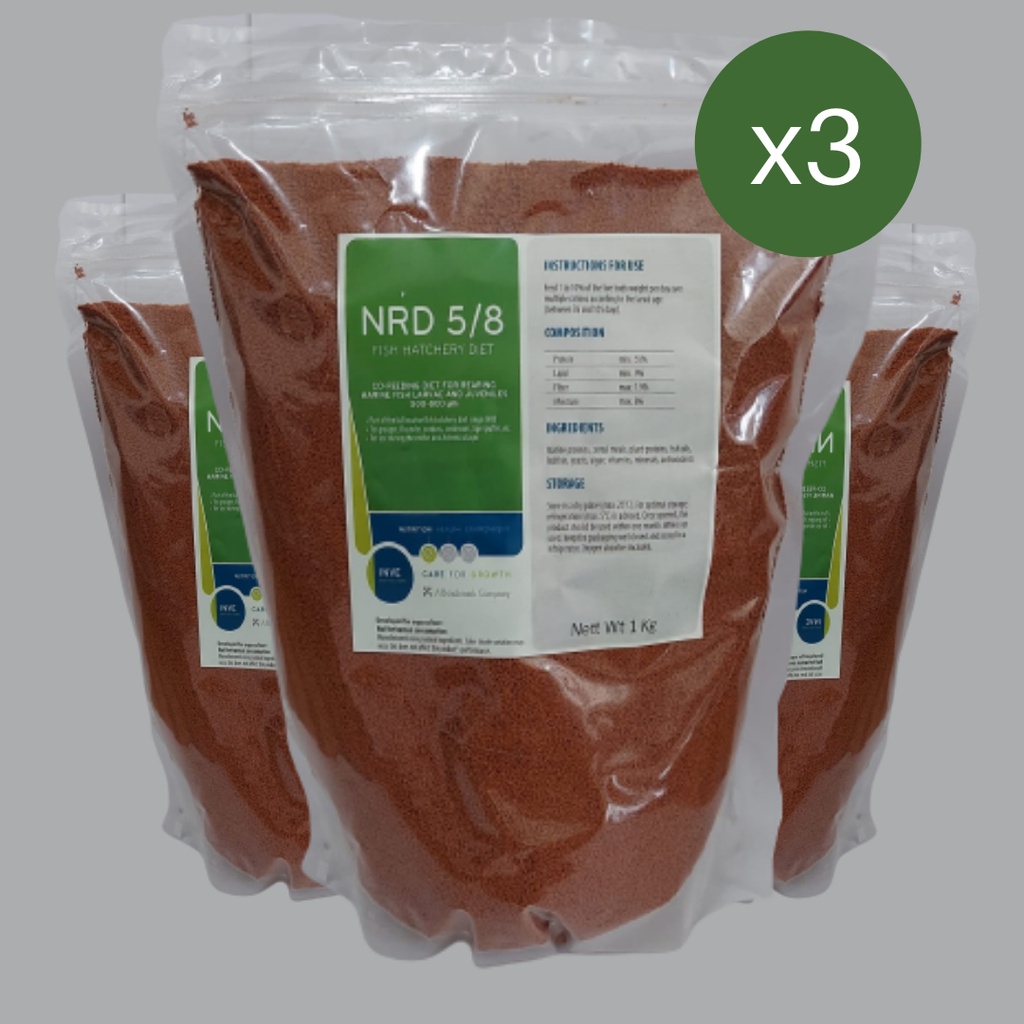 PELET NRD 3kg 5/8 500 - 800 Mikron Pakan Burayak Cupang dan Guppy