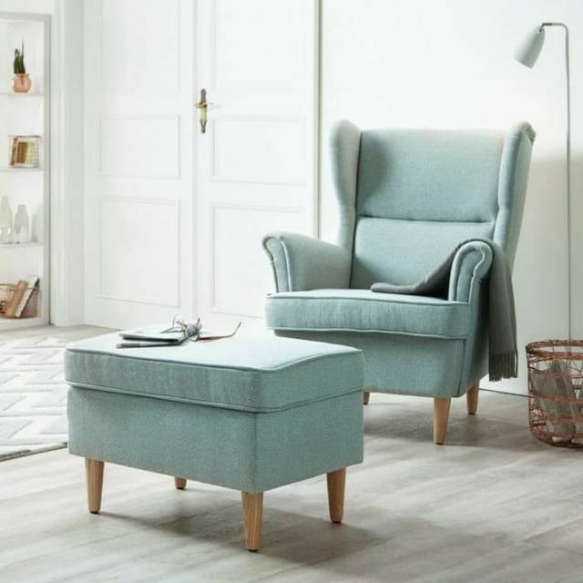 Wing chair sofa single sofa single minimalis TERMURAH