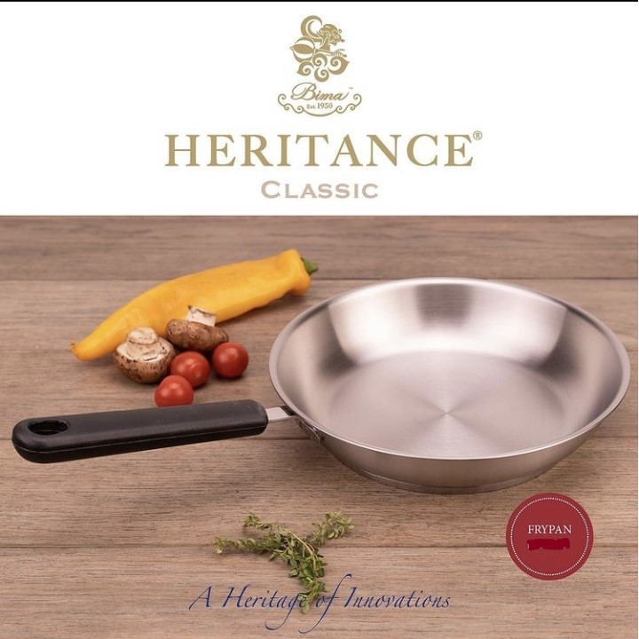 Bima Heritance Classic Fry Pan 26cm BP120826, Inox Premium Frying Pan Penggorengan