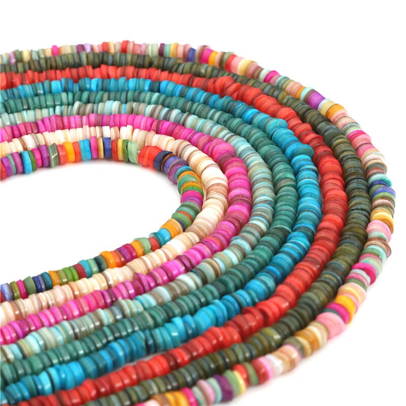 6mm 38cm/Strand Natural Shell Beads Spacer Beads Heishi Loose Beads Jewellry Making Necklace And Bracelets