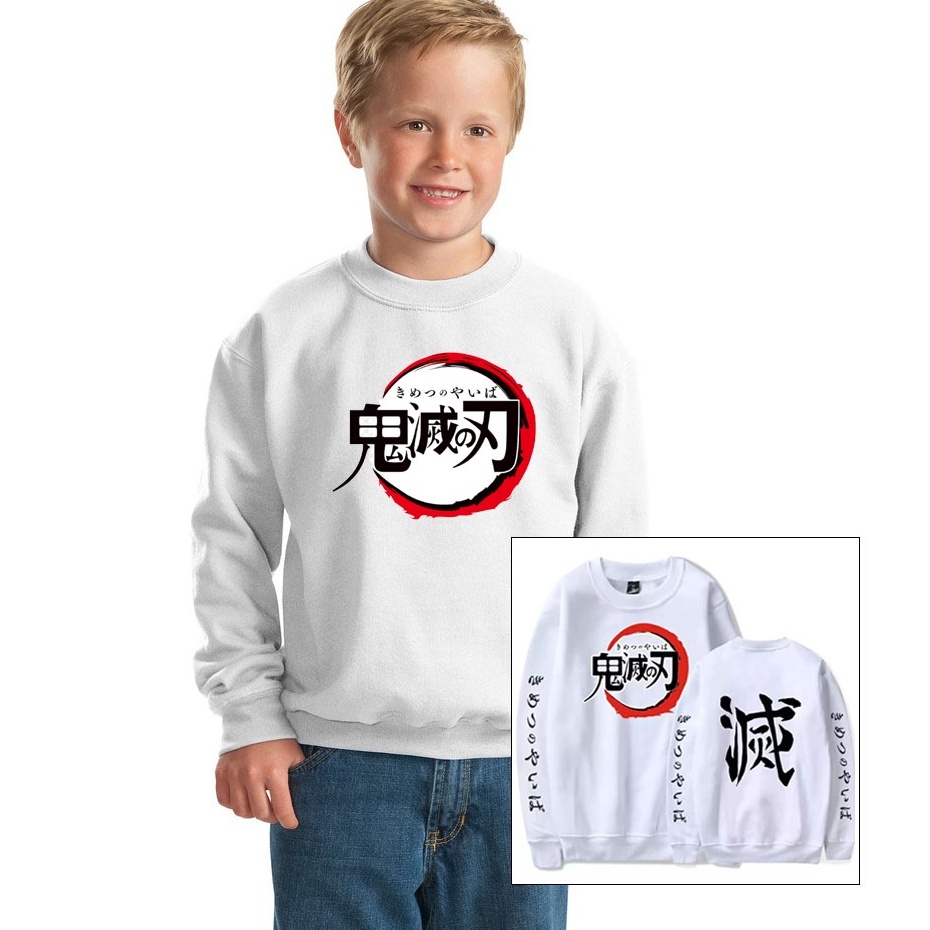 Crewneck Kimetsu Anak Dewasa / Sweater Hoodie Anime Kimetsu No Yaiba Pria Fullprint