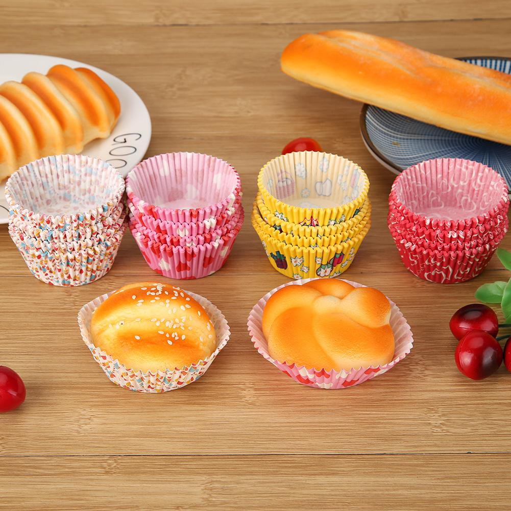 100Pcs Kertas Pembungkus Cupcake Kue DIY untuk Dekorasi 100Pcs Kertas Pembungkus Cupcake Kue DIY untuk Dekorasi
