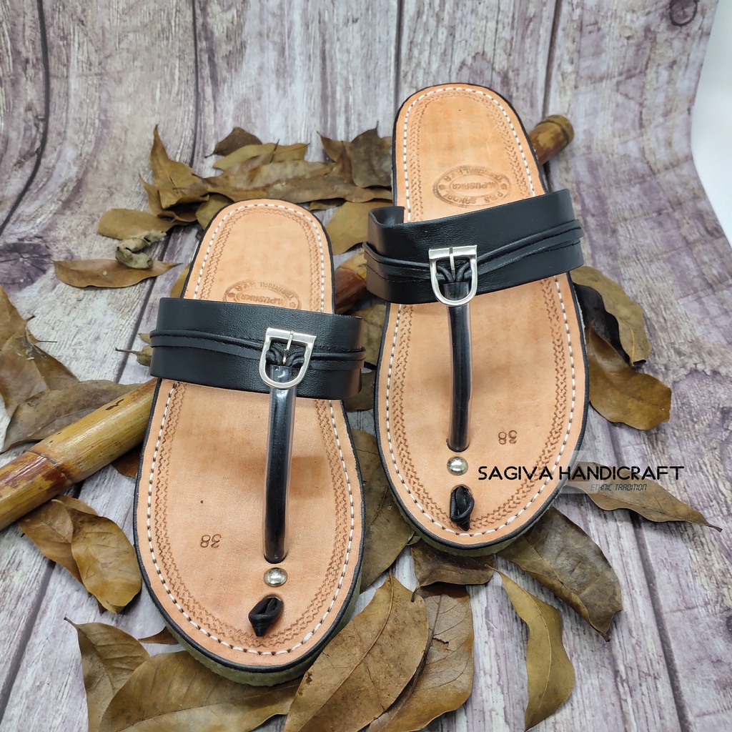 Sandal Kulit Pria ABG Jepit Tarumpah