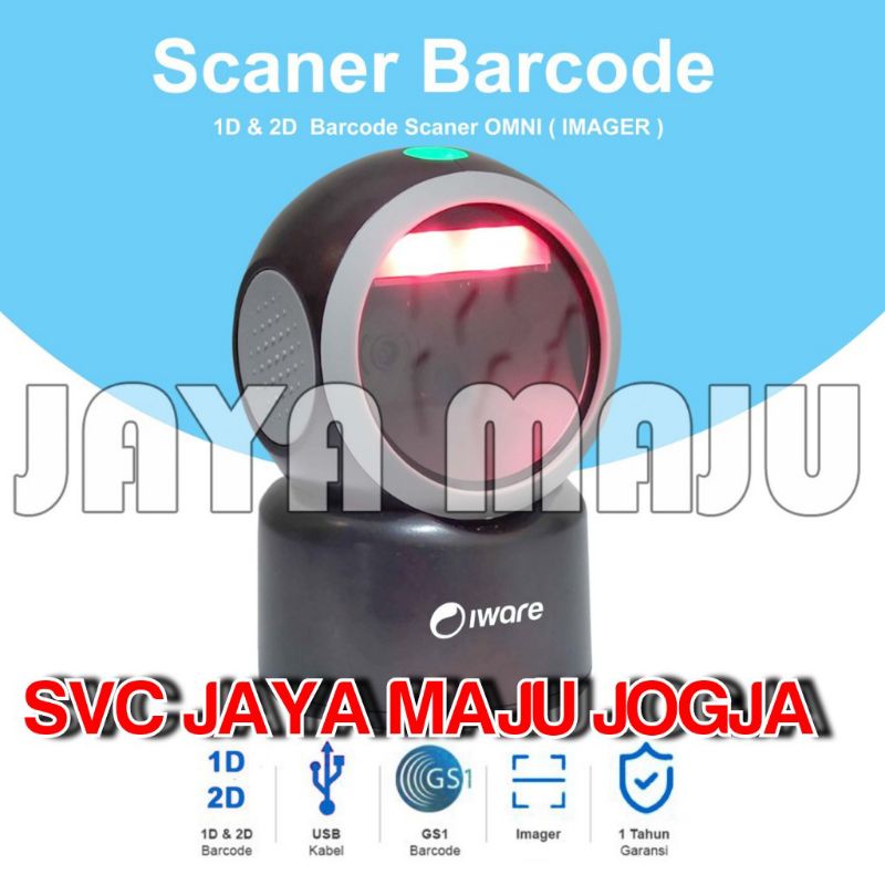 IWARE  OS 930 - USB - 1D 2D  ||  BARCODE SCANNER - CMOS AREA IMAGER - OMNI / DUDUK - AUTO SENSE SCAN
