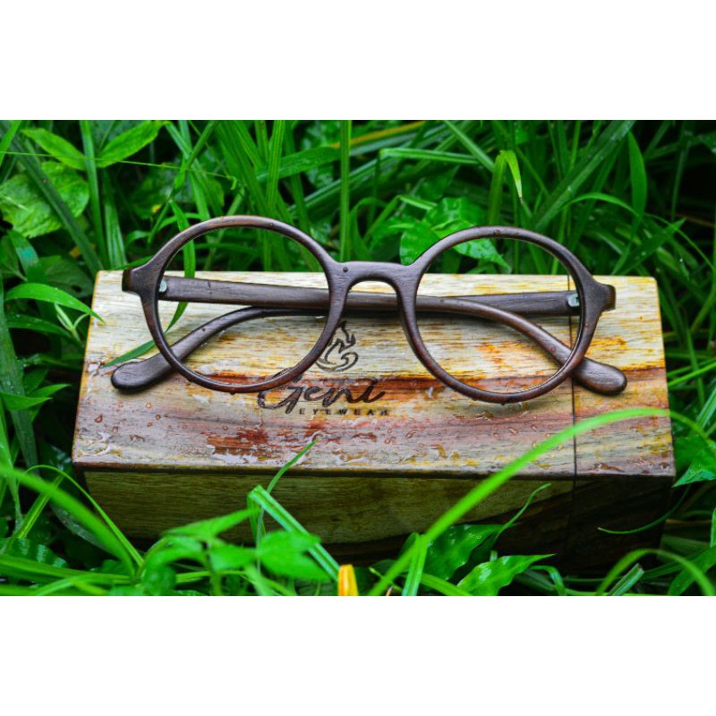 frame kacamata kayu kacamata anti radiasi pria wanita kacamata minus