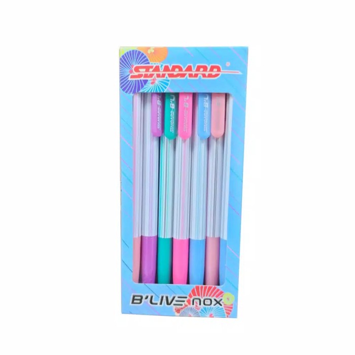 

Trendi Standard Pen Pulpen B'Live Nox 0.3 Isi 12 Blive Bulpen / Ballpoint Diskon