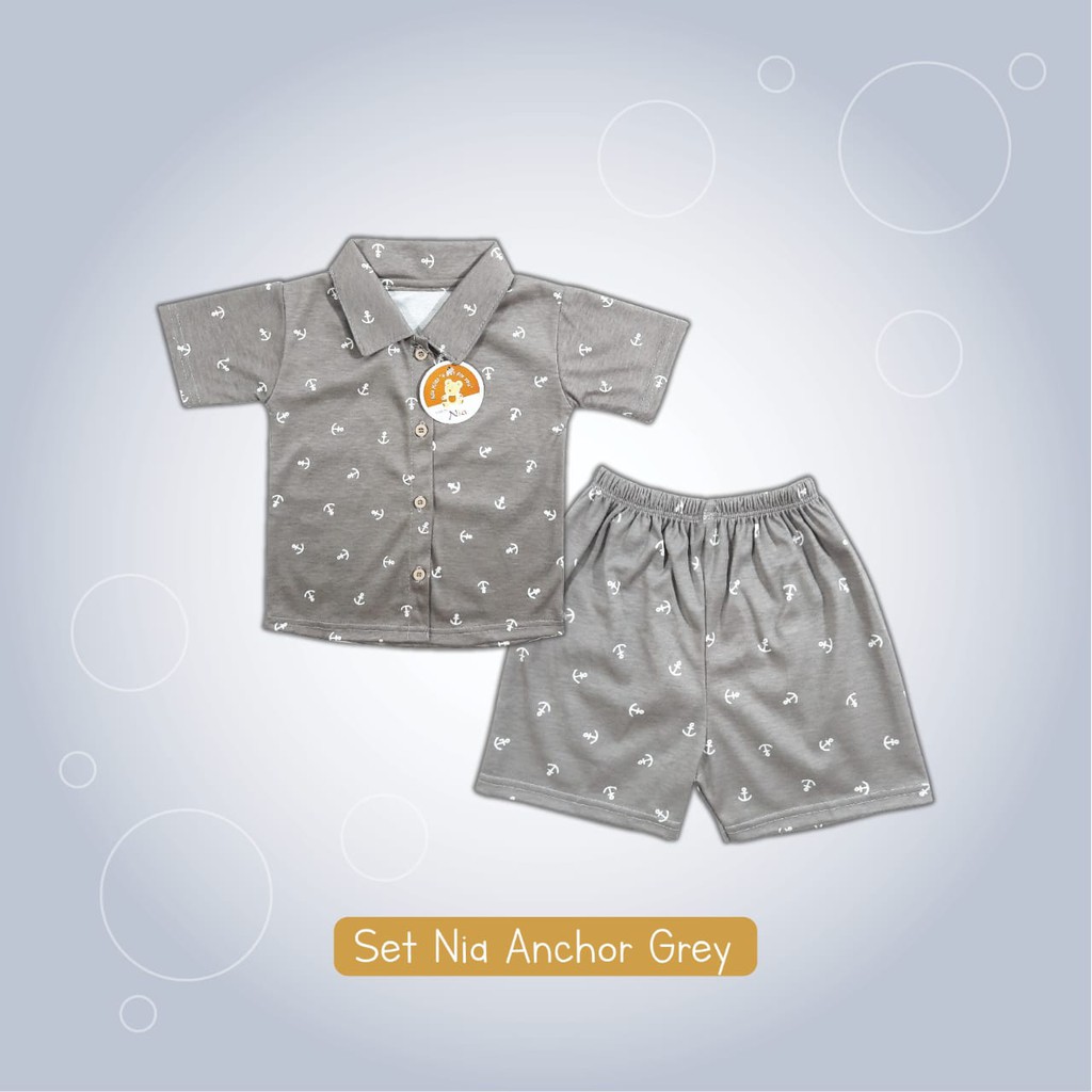 Promo !! SETELAN BABY PENDEK VINATA ANCHOR - BAJU STELAN PENDEK VINATA ANCOR - STELAN BABY VINATA ANCHOR