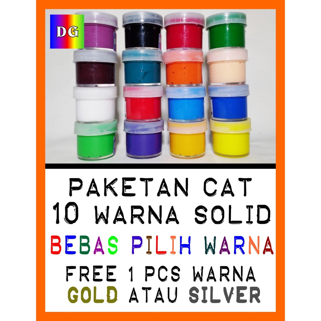Terbaru 21 Warna  Cat  Gold  Metallic 
