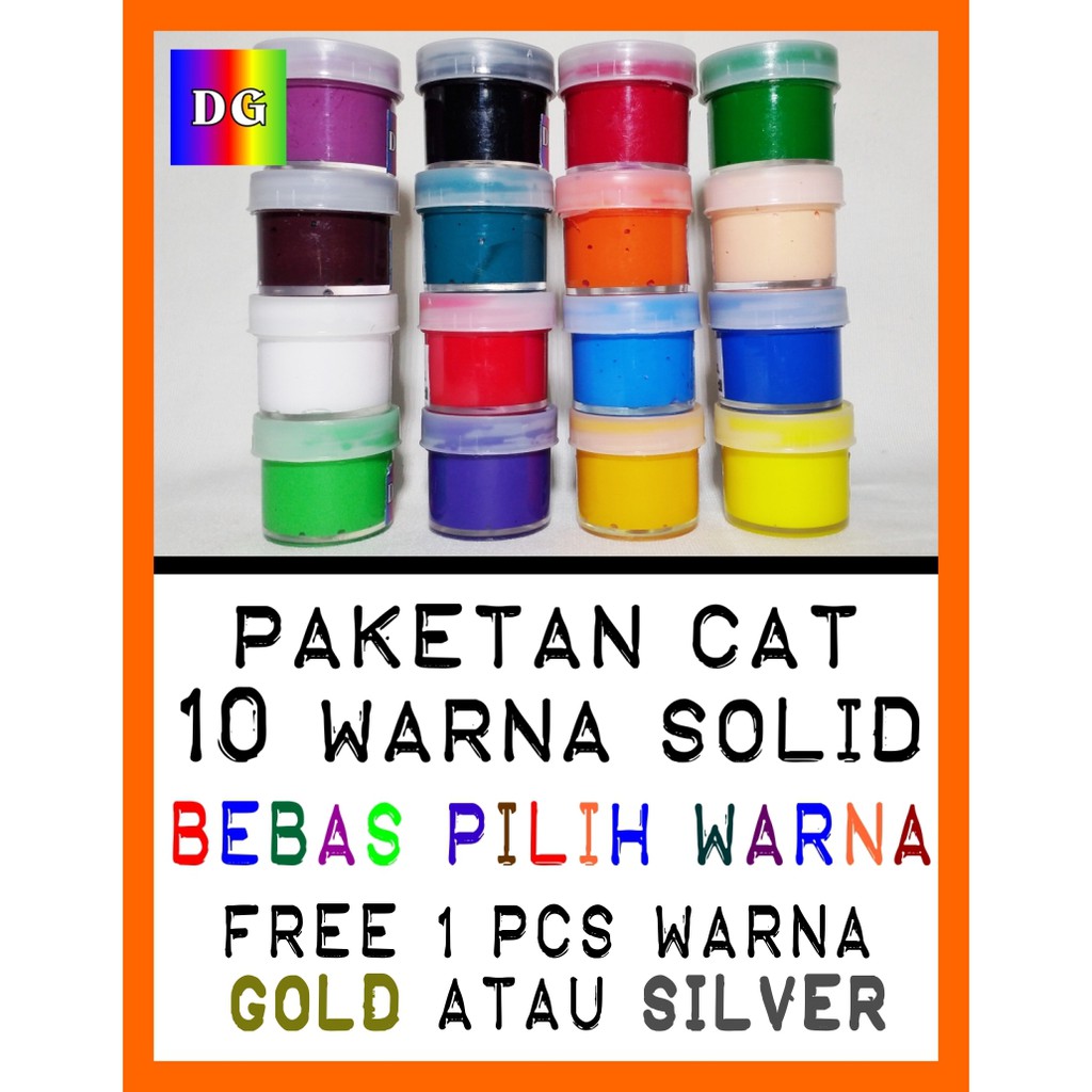 Terbaru 21 Warna  Cat  Gold  Metallic