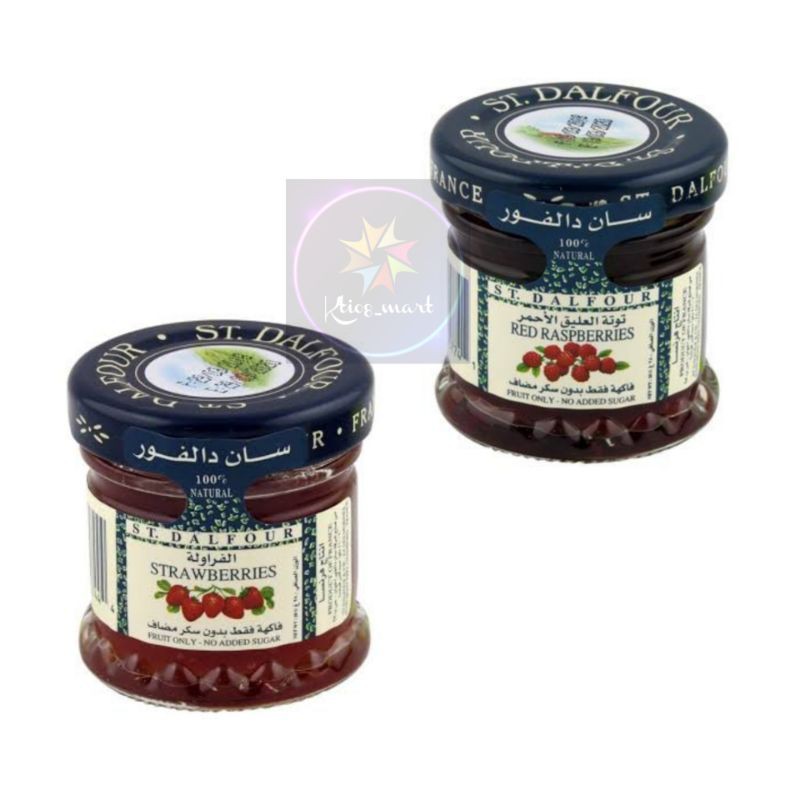 

St. Dalfour Mini Jar Strawberry/Red Raspberry 28gr/Import