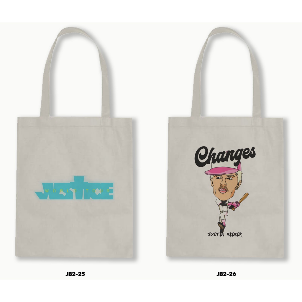 TOTE BAG BLACU - JUSTIN BIEBER 04