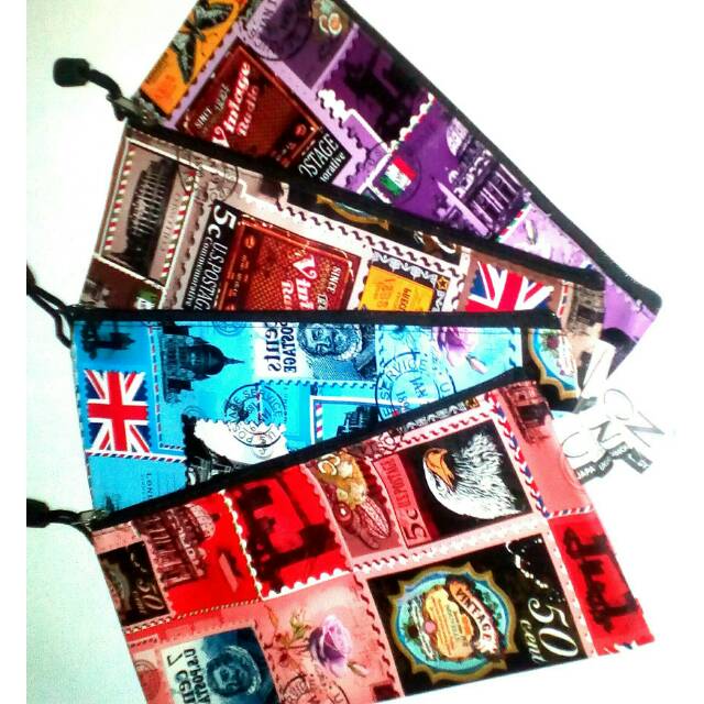 

Classy Tempat Pensil(A6)-Kosmetik (A5)-Map (F4) motif Vintage/klasik (Merek OZ-Japan Technology)