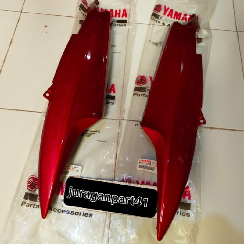 body samping mio sporty merah marun original bodi belakang mio merah maron original