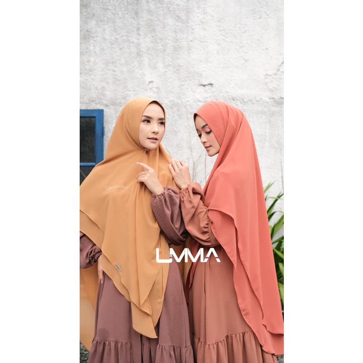 Umma Albarizk Alexa Khimar plat jilbab instan bahan ceruty babydoll khimar syari
