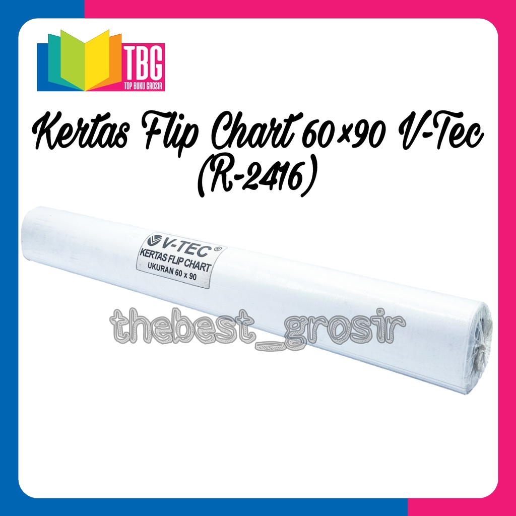 

KERTAS FLIP CHART 60X90 V-TEC/ KERTAS HVS PAPAN FLIP CHART/ KERTAS STENSIL/ KERTAS KORAN (R-2416)