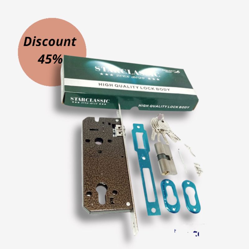 Body Kunci StarClassic / kunci Pintu Rumah Minimalis / Kunci Pintu Kamar / Body