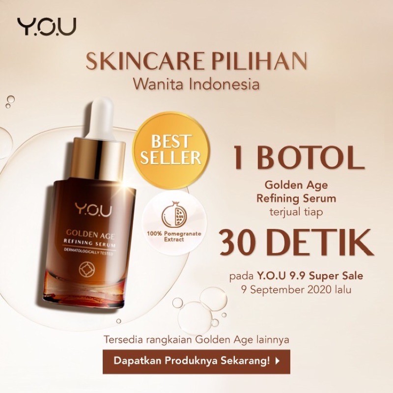 ❤JESS❤ YOU Golden Age Refining Serum 20gr | Y.O.U Skincare