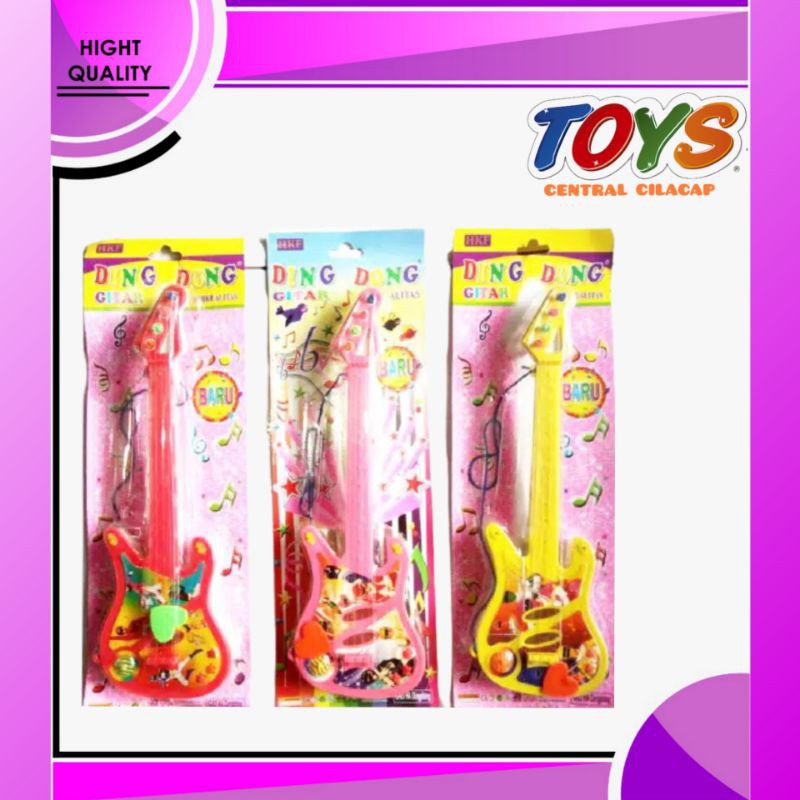 mainan alat musik gitar dindong PROMO MAINAN ANAK GITAR DINDONG