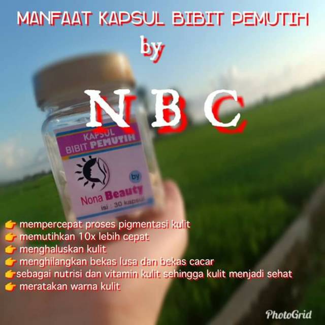 Kapsul bibit pemutih Nona beauty care