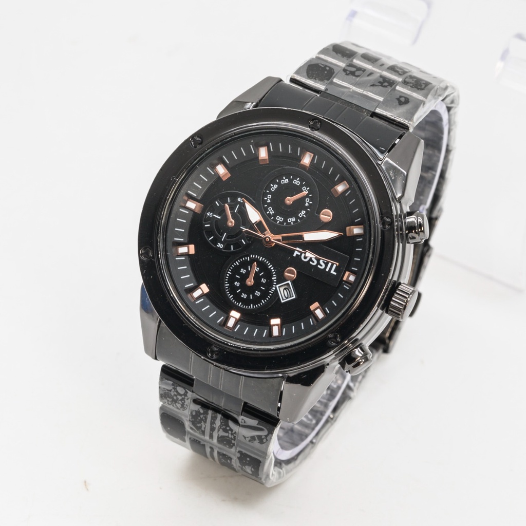 BEST SELLER Jam Tangan Pria F0271SR Tali Rantai Tanggal Aktif Free Box & Baterai Cadangan - COD