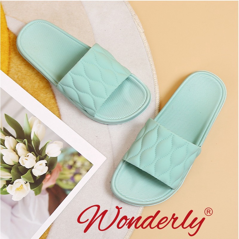 Sendal Selop Karet Wanita Wonderly Sandal Slop Cewek | V202-A35