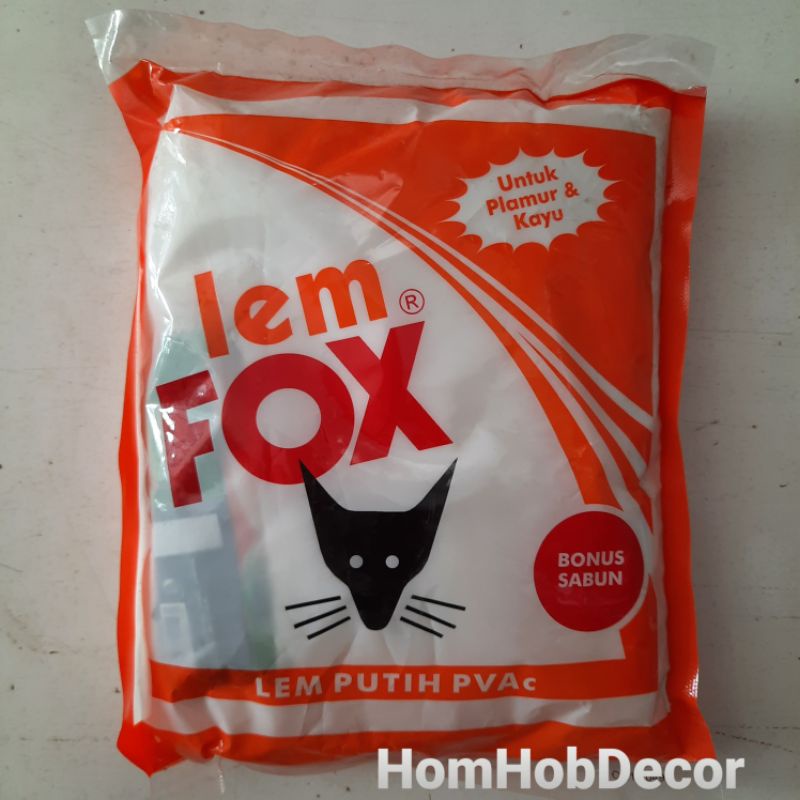 

Lem Fox Putih kemasan 1kg isi 700g