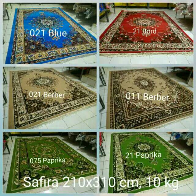 Karpet permadani uk besar rumbai 210X310 cm