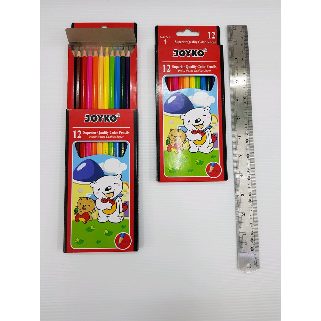 

Ready Stok Pensil Warna Panjang Color Pencil 12 Warna JOYKO Grosir Lebaran