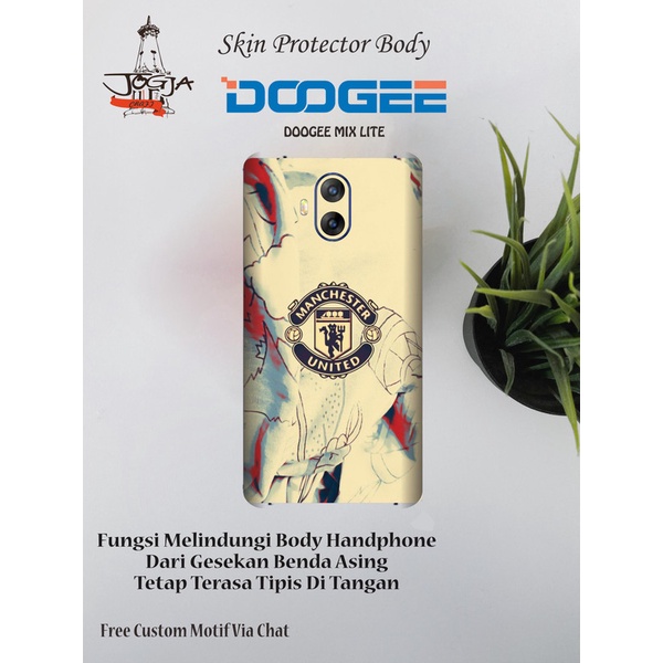 Dapat 2pcs Garskin HP Doogee MIX LITE Motif Bola - Free custom Motif