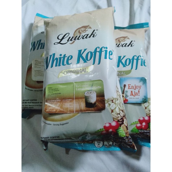 

Kopi Luwak White koffie Original Kopi Instan Kemasan isi 10 exp masih lama November 2023