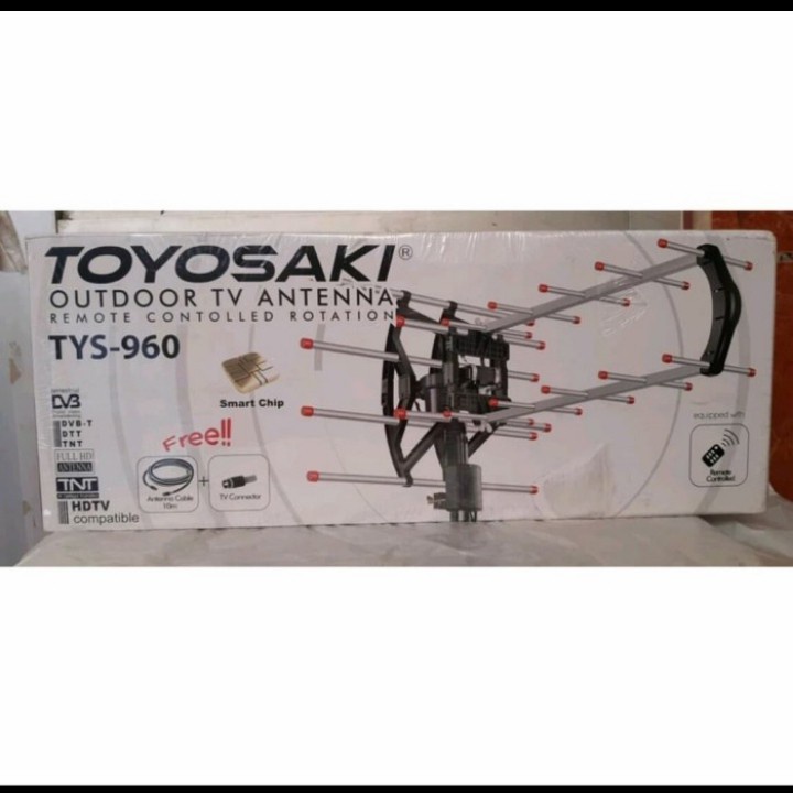 Antena TV Outdoor Toyosaki TYS-960 Digital Analog + Remote