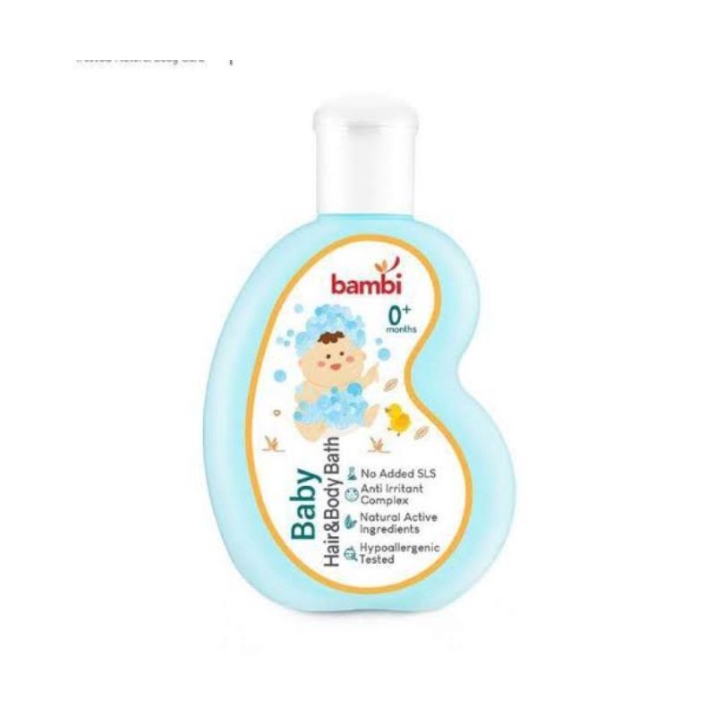 Bambi Baby Hair &amp; Body Bath 100ml - Bambi Shampoo Sabun Mandi Bayi - Shampo Sabun Bayi