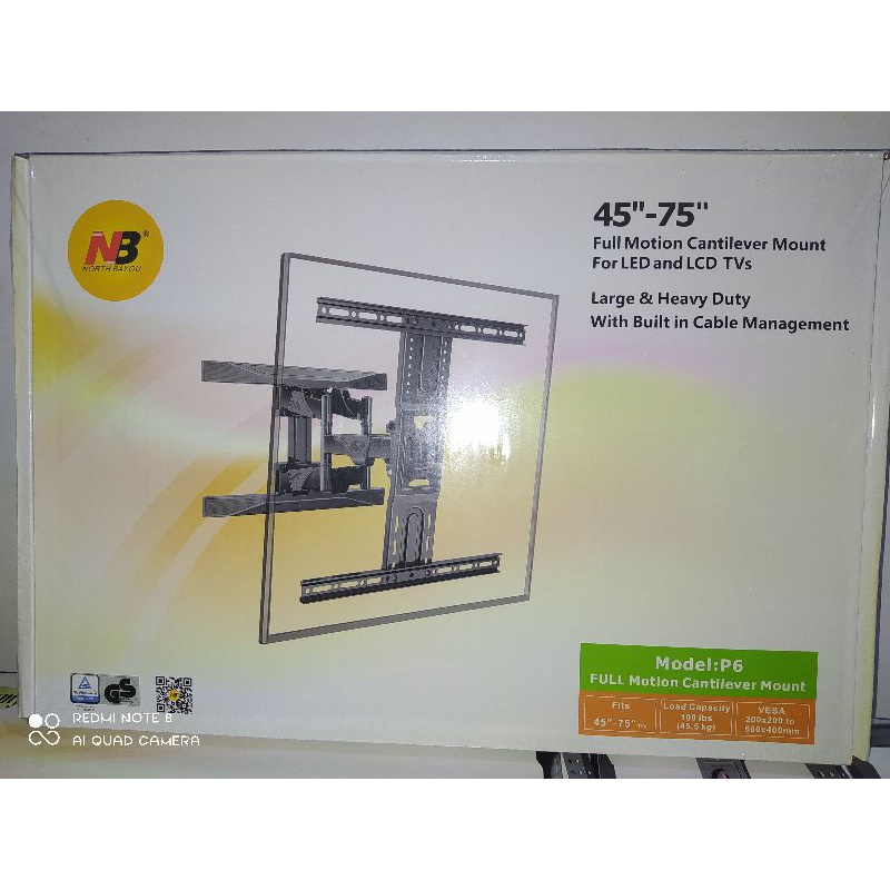 Bracket TV 45&quot;-80&quot;  Swivel P6 NewModel