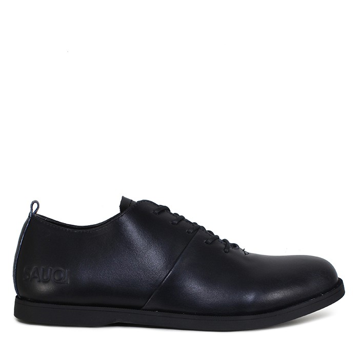 BIG SALE BRANDED !! Sepatu Pria Sauqi Vegas Black Casual Formal Kerja Kantor