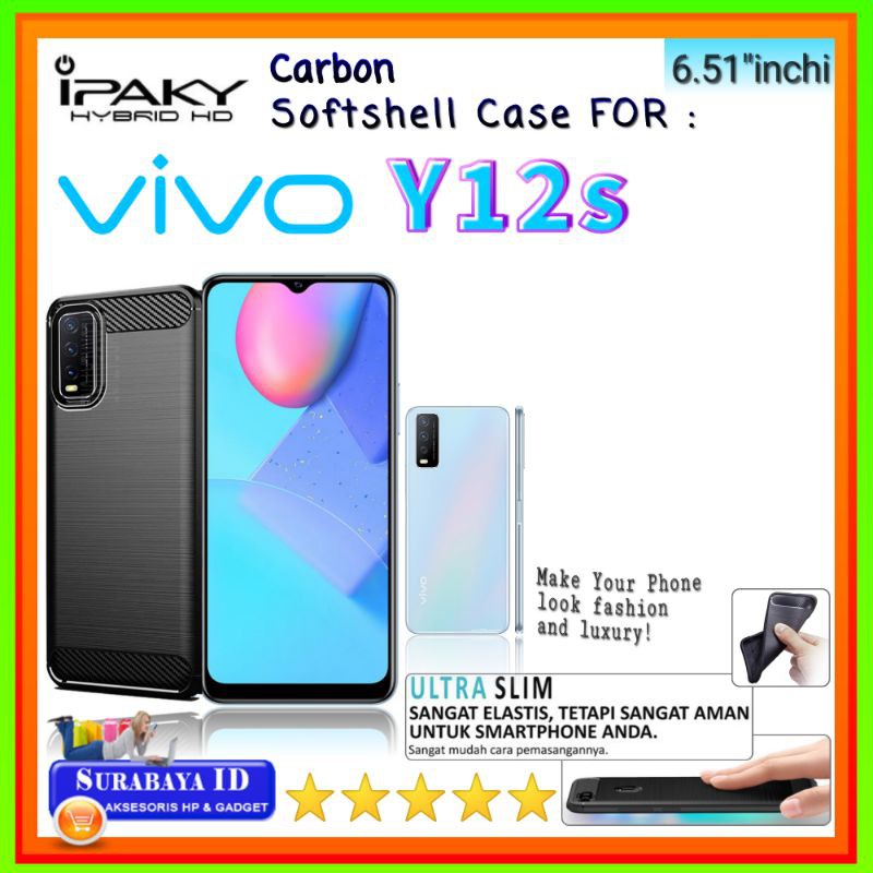 Casing Case Vivo Y12s (6.51"inchi) | Soft Case iPaky Vivo Y12s