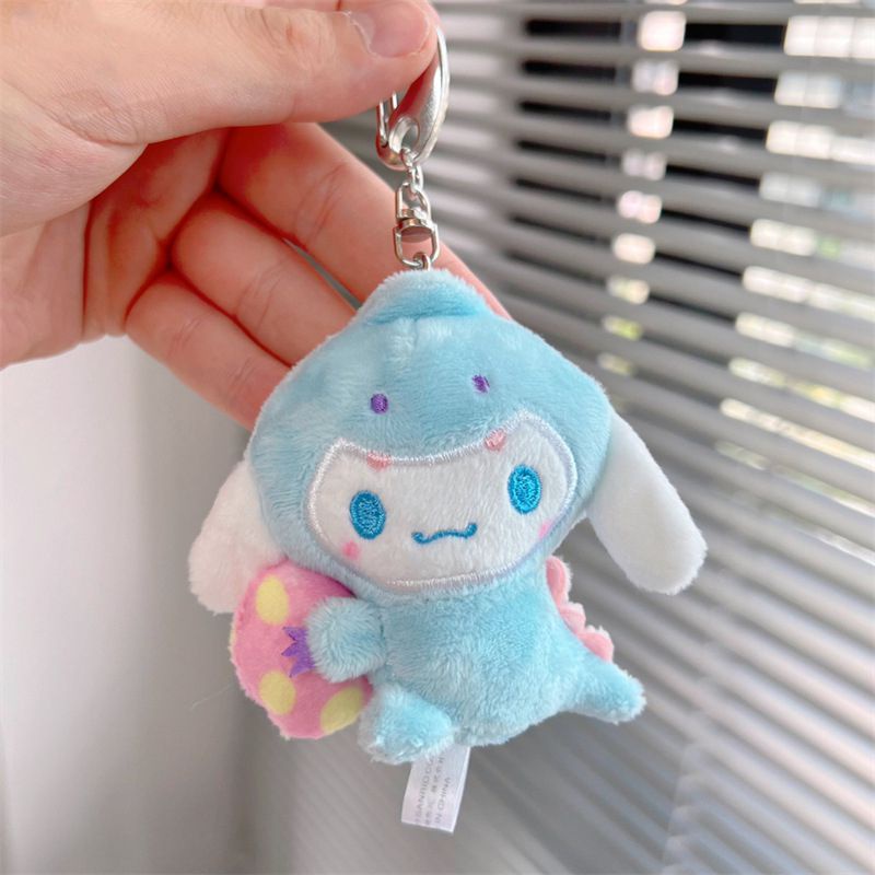 Gantungan Kunci Boneka Sanrio Cinnamoroll Melody Kuromi Plush Keychain Cartoon Cute Doll Pendant Gift