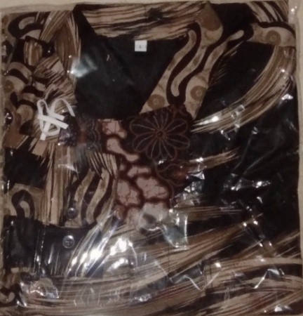 Praja V2 Abstrack Kemeja Batik Pria Panjang Full Furing By Anjani