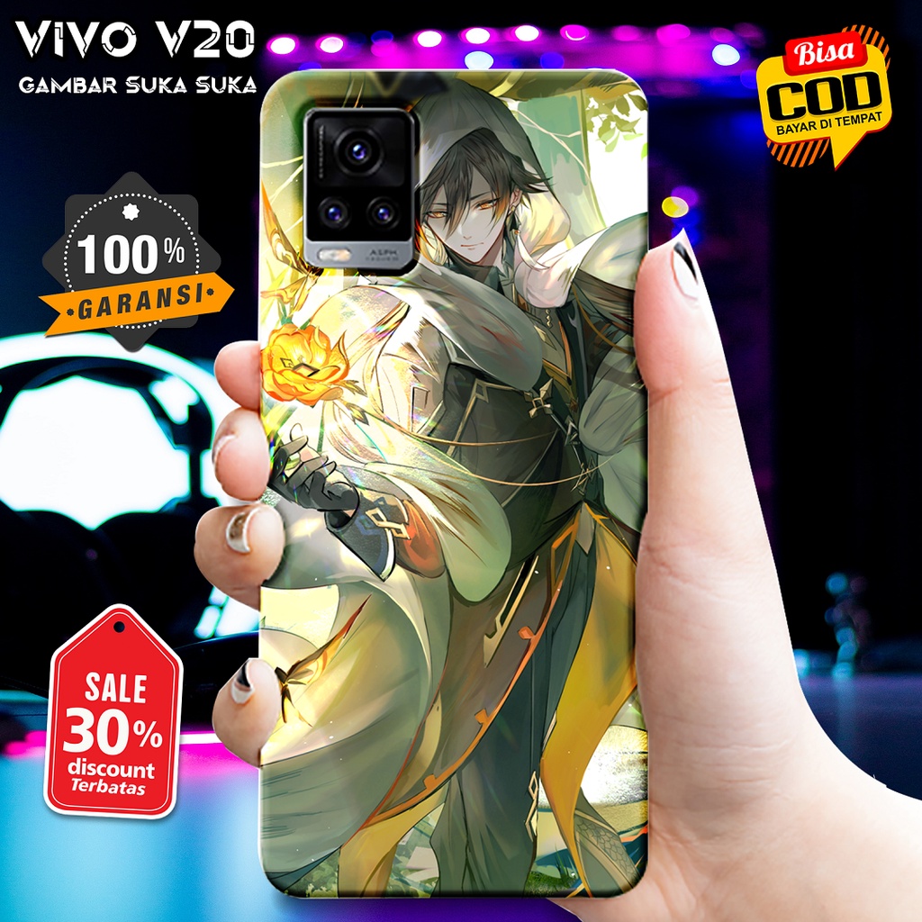 Case Custom Vivo V20 Kualitas High Grade Anime / Banyak Pilihan Bahan / Luxury Glass Case Vivo V20 A